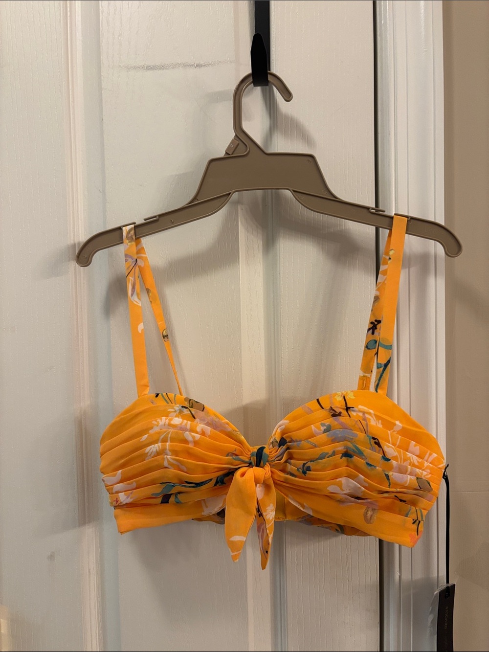 House of Harlow 1960 Yellow Floral Bandeau Top size small